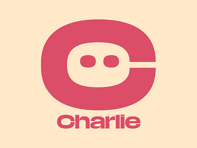 C Logo beige logo media sans pink typography