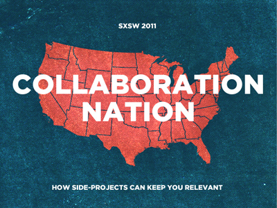 Collaboration Nation blue gotham red sxsw texture white