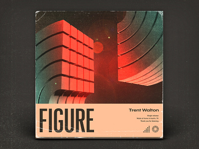 Figure 3d album art illustration music texture typography
