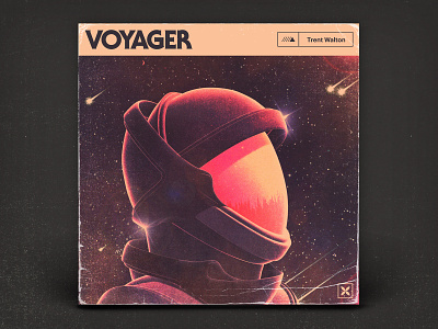 Voyager 3d album art album cover illustration music texture typography