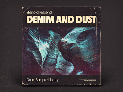 Denim and Dust albumart albumartwork design texture typography