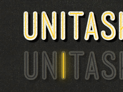 Unitasking blog css3 fittext grey lettering.js mensch texture yellow