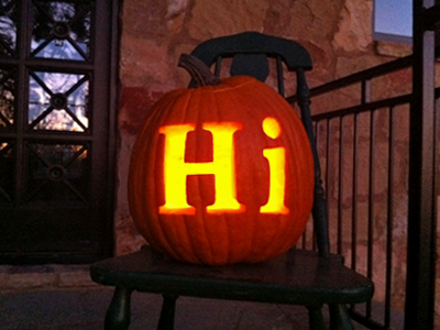 Hi halloween meta serif pumpkin