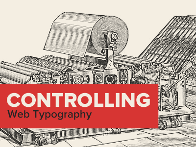 Controlling Web Typography proxima nova red typography
