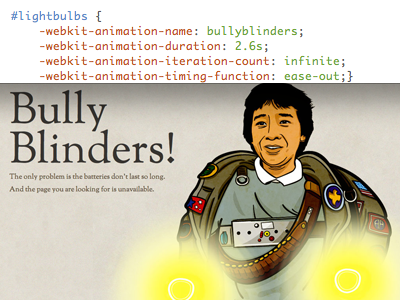 Bully Blinders CSS css3 illustration webkit