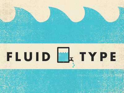 Fluid Type beige blog blue futura illustration texture