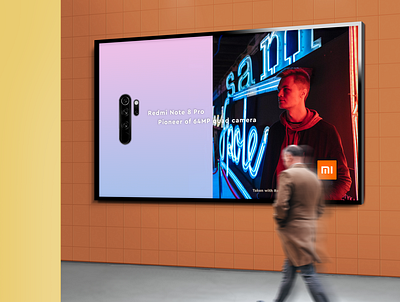 OOH Design for Xiaomi billboard design billboard mockup design publicity tech