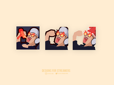 Roaring angry emote for streamers at twich mixer dlive 2d emote emoteart esports gaminglogo illustration illustration art illustrations mascotlogo mixer streamer twich twitch twitchemote vector