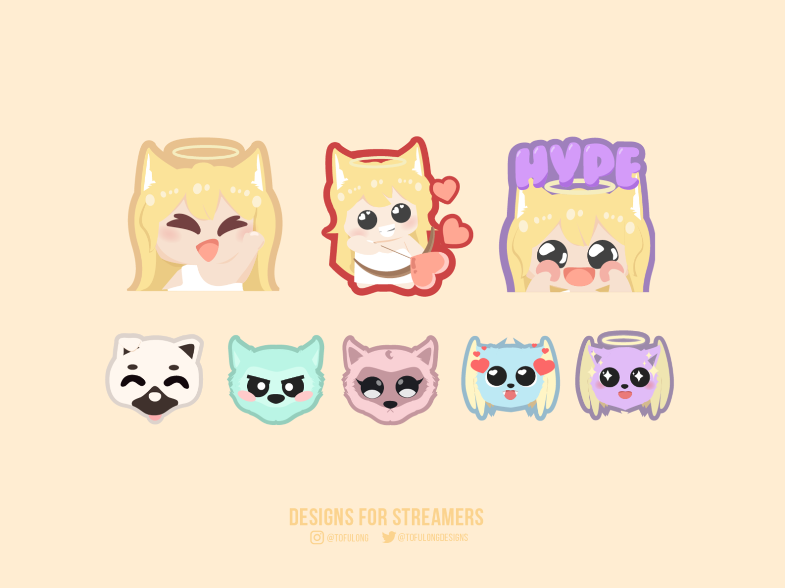 animated emote cute twitch emotes/ kawaii emotes twitch emotes/ cat emote sub badges 4 set ANIMATED White Gray twitch emotes