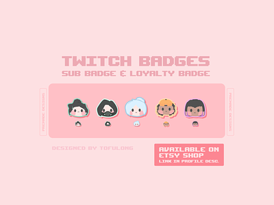 Cute Valorant Twitch Badges Streamer Designs 2d bit badges branding cute stream design cute twitch design cute twitch overlay illustration streamer subbadges twitch twitch badges twitch streamer twitchemote twitchemotes vector