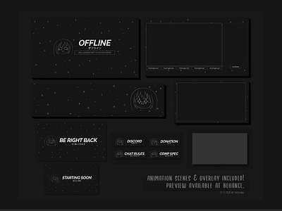 Kawaii Anime Expression Starry Space Twitch Overlay anime twitch overlay cute twitch design cute twitch designs cute twitch overlay design esportslogo illustration kawaii stream package simple twtich design space twitch overlay streamer twitch twitchemotes weeb twitch overlay