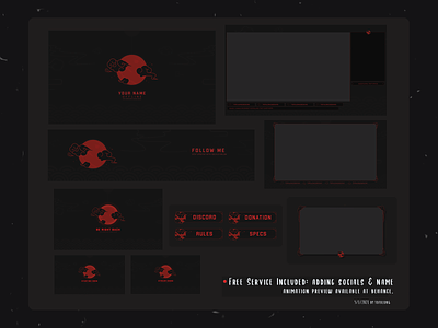 Akatsuki Japanese Clouds Twitch Overlay aesthetic twitch design akatsuki twitch overlay anime twitch design crypto twitch overlay custom twitch designs custom twitch overlay cute twitch design cute twitch designs cute twitch overlay doge coin overlay japanese clouds twitch overlay streamer twitch twitchemotes weeb stream packages