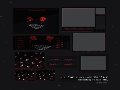 Yandere Anime Twitch Overlay Stream Package