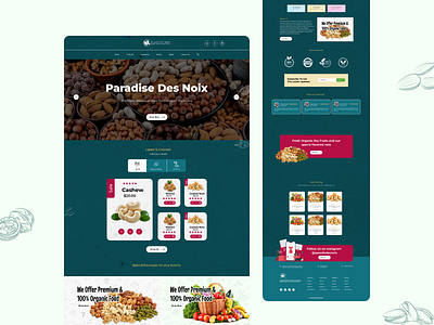 Website - Landing Page 2022 adobe xd beautiful ui dryfruits website figjam figma landing page sketch trending ui ui ux website