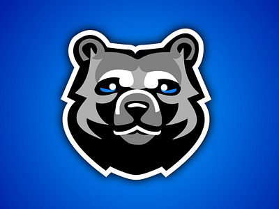 Black Bear Logo bear logo grizzly memphis vector