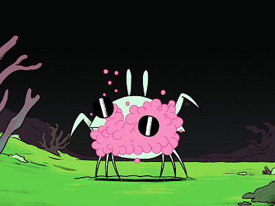 Crab alien animation creature design illustration place your product here planet satire