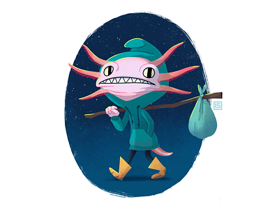 Wanderer axolotl