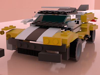 LEGO Car 3d art arnold render design lego maya motion design motiongraphics