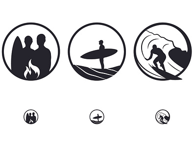 Surfer Icons icon illustration sports surf surfing
