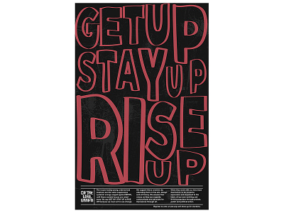 Get Up Rise Up Poster design graffiti illustration poster poster design typogaphy