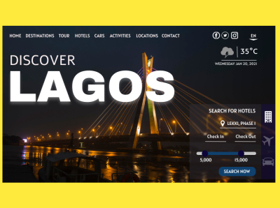 Landing Page - Lagos State Tourism Website