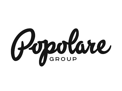 Popolare fashion lettering logo typo typography