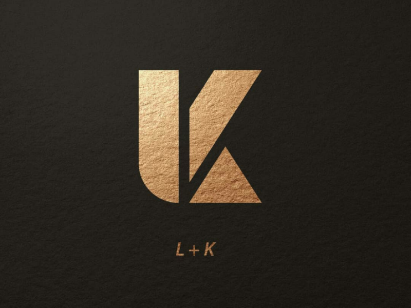 Lk L K Golden Letter Vector & Photo (Free Trial) | Bigstock