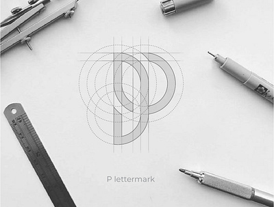 Letter P logo branding desain design ikon ilustrasi logo merek vektor