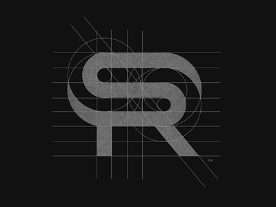 Letter SR logo branding desain design ikon illustration ilustrasi logo merek ui vektor