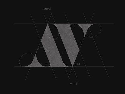 Letter AV logo