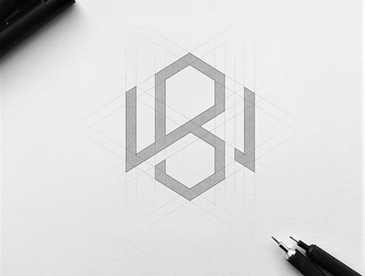 Letter BW logo branding desain design ikon illustration ilustrasi logo merek ui vektor