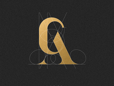 Letter CA logo branding desain design ikon illustration ilustrasi logo merek ui vektor