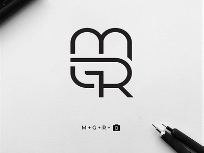 Letter MGR logo branding desain design ikon illustration ilustrasi logo merek ui vektor