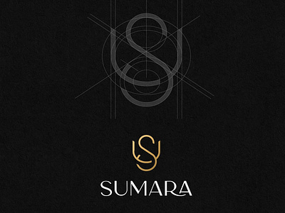 Letter SU logo branding desain design ikon illustration ilustrasi logo merek ui vektor
