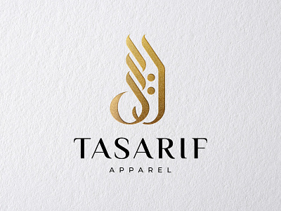Tasarif apparel logo branding desain design ikon illustration ilustrasi logo merek ui vektor