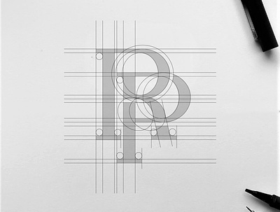 Letter RP logo branding desain design ikon illustration ilustrasi logo merek ui vektor
