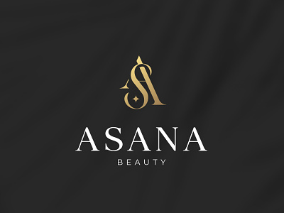 Asana Beauty logo branding desain design ikon illustration ilustrasi logo merek ui vektor