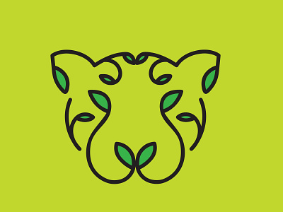 Cheetah Logo desain ikon ilustrasi logo merek tipografi vektor