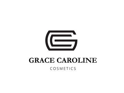 Grace caroline desain ikon logo merek tipografi vektor