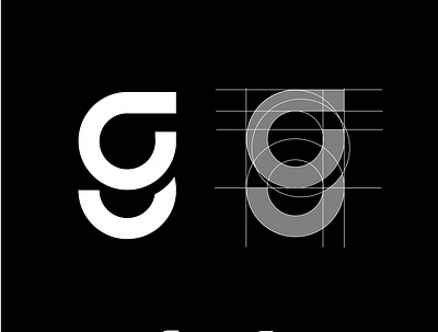 letter G desain icon ikon illustration logo merek tipografi ui vector vektor