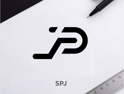 SPJ LOGO branding desain design ikon logo merek vector vektor