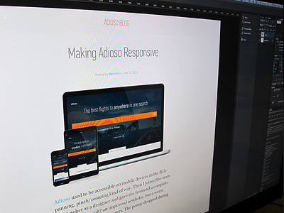 Responsifying Adioso blog learn responsive tutorial