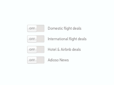 Emails toggle