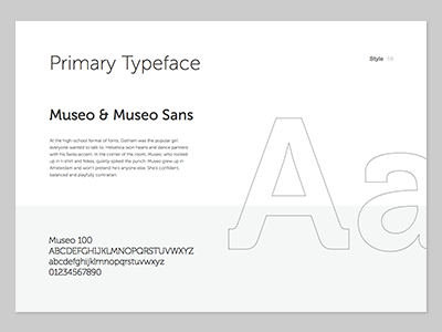 Museo Sans branding font museo museo sans primary typeface style guide typeface