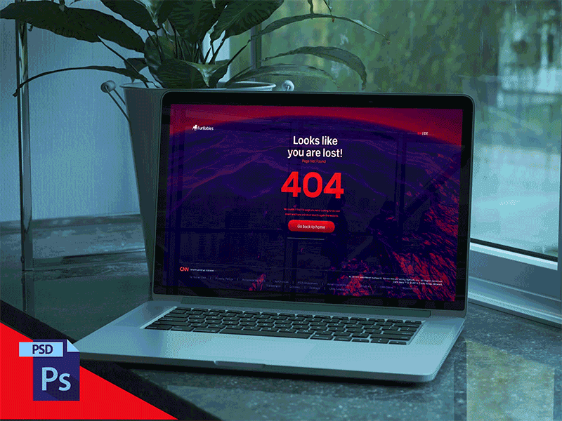 Animated 404 page for website animated creative css demo html5 ui ux