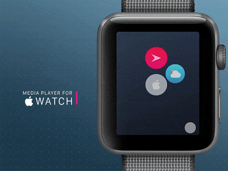 Music Player concept for Apple watch