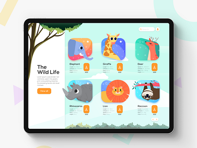 A set of animals to choose from animation app brand character design graphic design icon illustration illustrator ios lettering minimal typography ui ux web