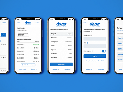DPSS Mobile 2 accessibility concept design government minimal mobile app mobile design social services uiux uxdesign