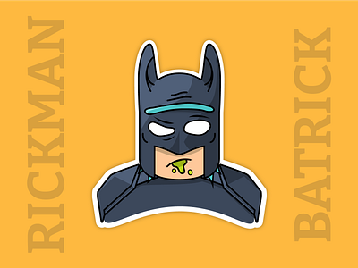 RickMan or BatRick? avatar batman cartoon dc illustration illustrator morty rick rickandmorty vector