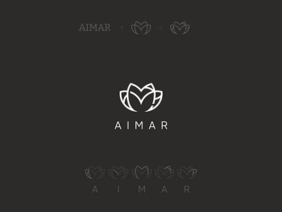Shop logo Aimar branding design fashion logo minimal vector